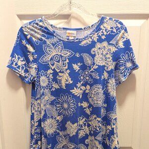 Blue Floral LuLaRoe Dress